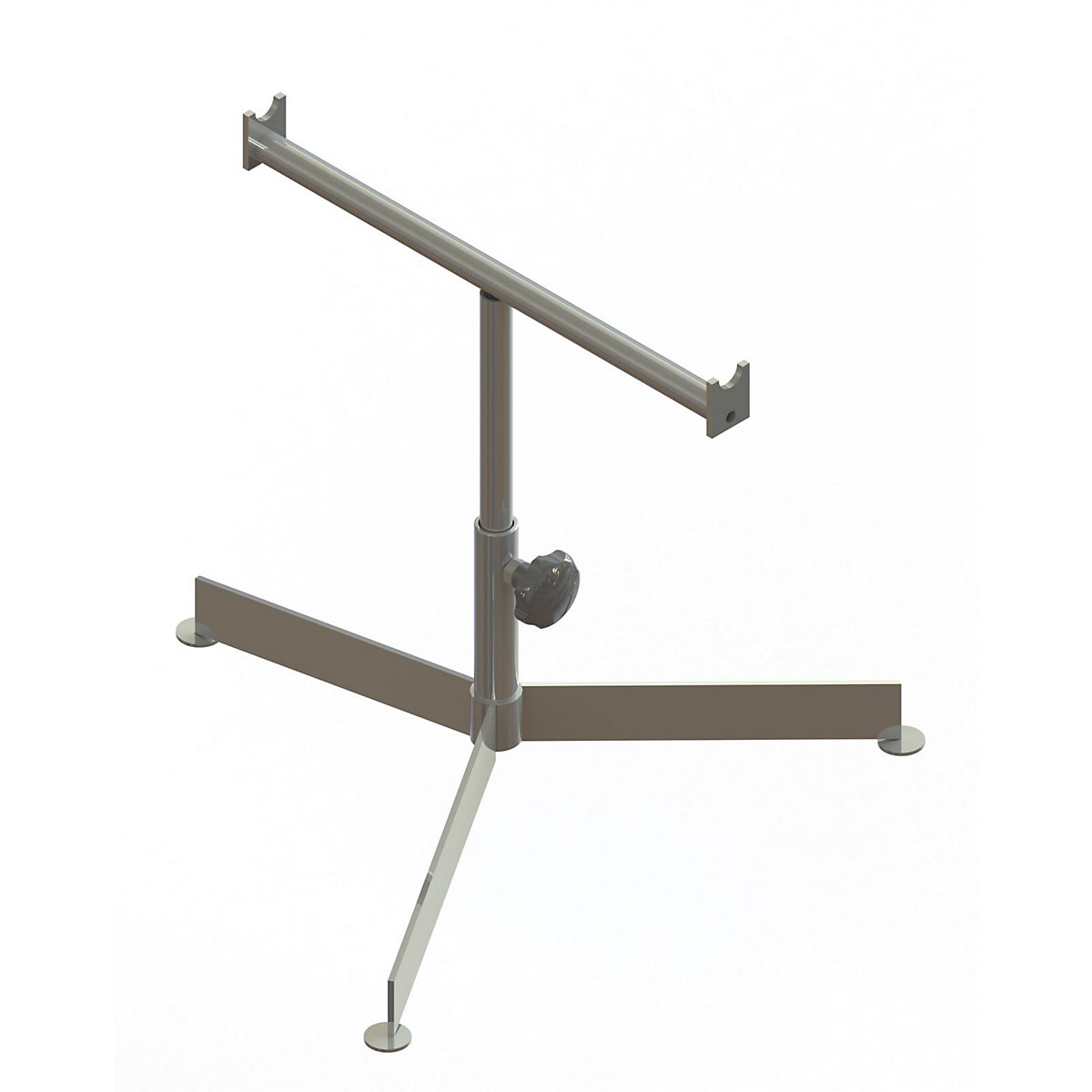 Treppiedi leggero – Gura, per nastri larghi 500 mm, altezza d'appoggio 340 – 590 mm-0