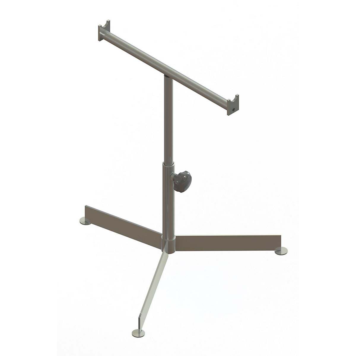 Treppiedi leggero – Gura, per nastri larghi 500 mm, altezza d'appoggio 430 – 720 mm-0