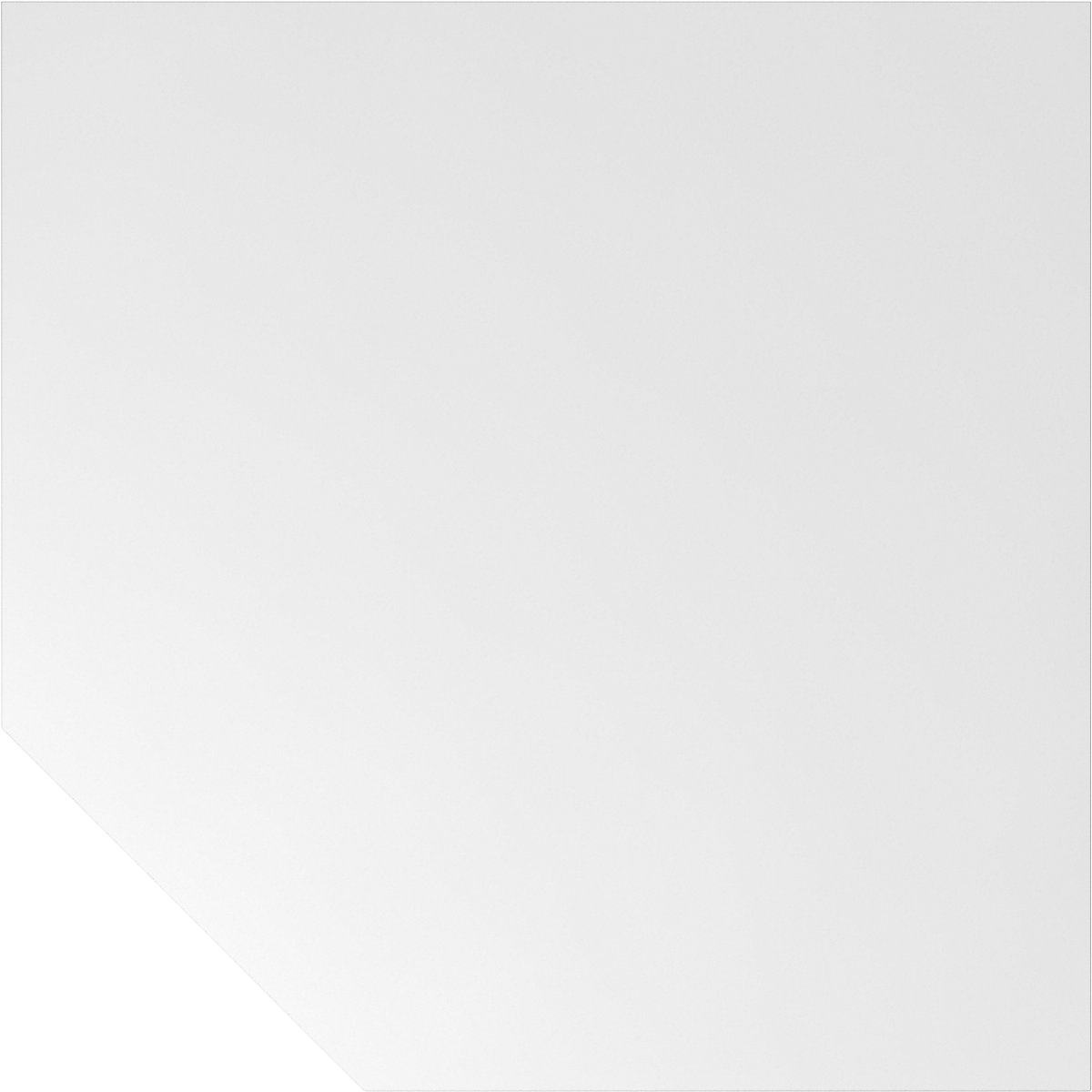 Angolare ANNY – eurokraft pro, a forma trapezoidale montante incl., bianco / alluminio brillante-0
