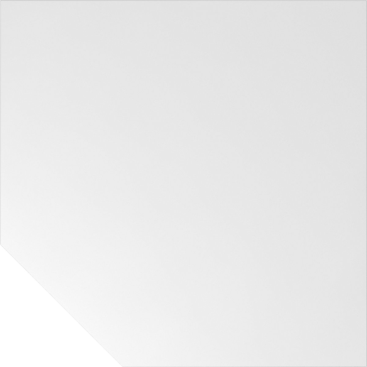 Angolare ANNY – eurokraft pro, a forma trapezoidale montante incl., bianco / bianco-0