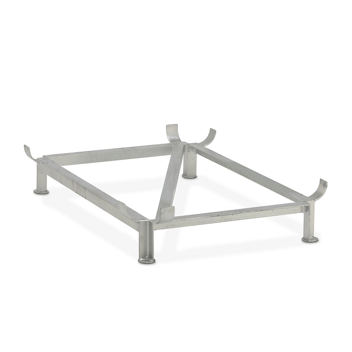 Basamento in acciaio – CEMO, zincato, per lungh. x largh. 1320 x 970 mm, capacità 550 litri-0