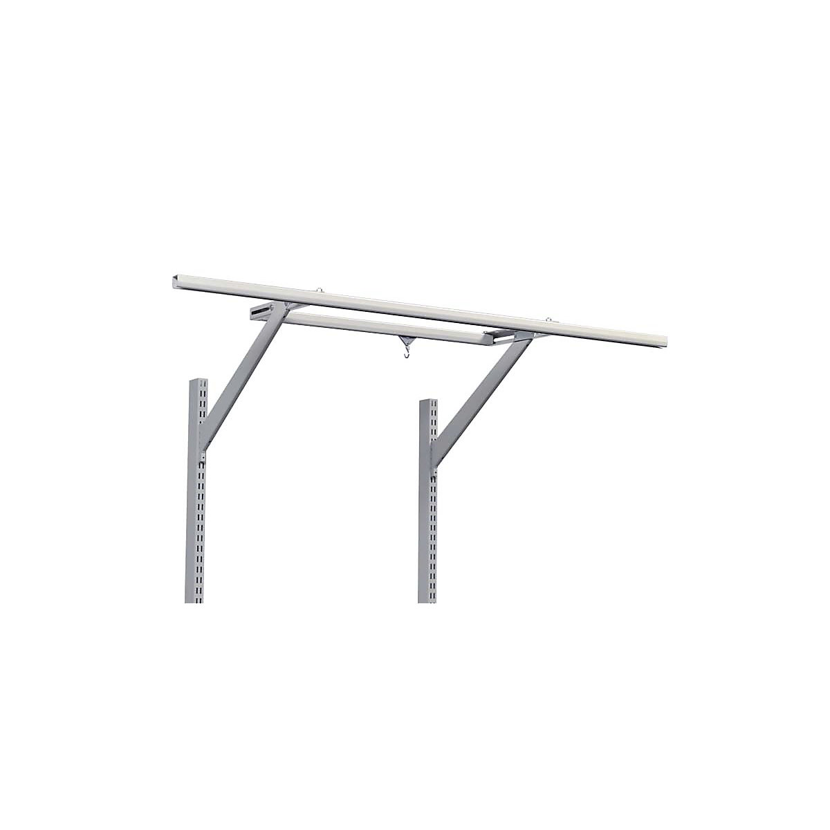 Basamento per lampada/bilanciere – Treston, grigio chiaro, per larghezza tavolo 1000 mm-0