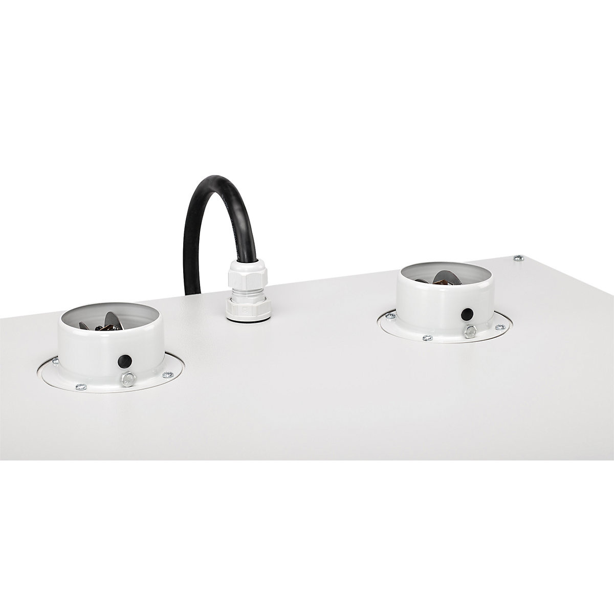Canalina passacavo – CEMO, per l'armadio di sicurezza PROline, grigio-0