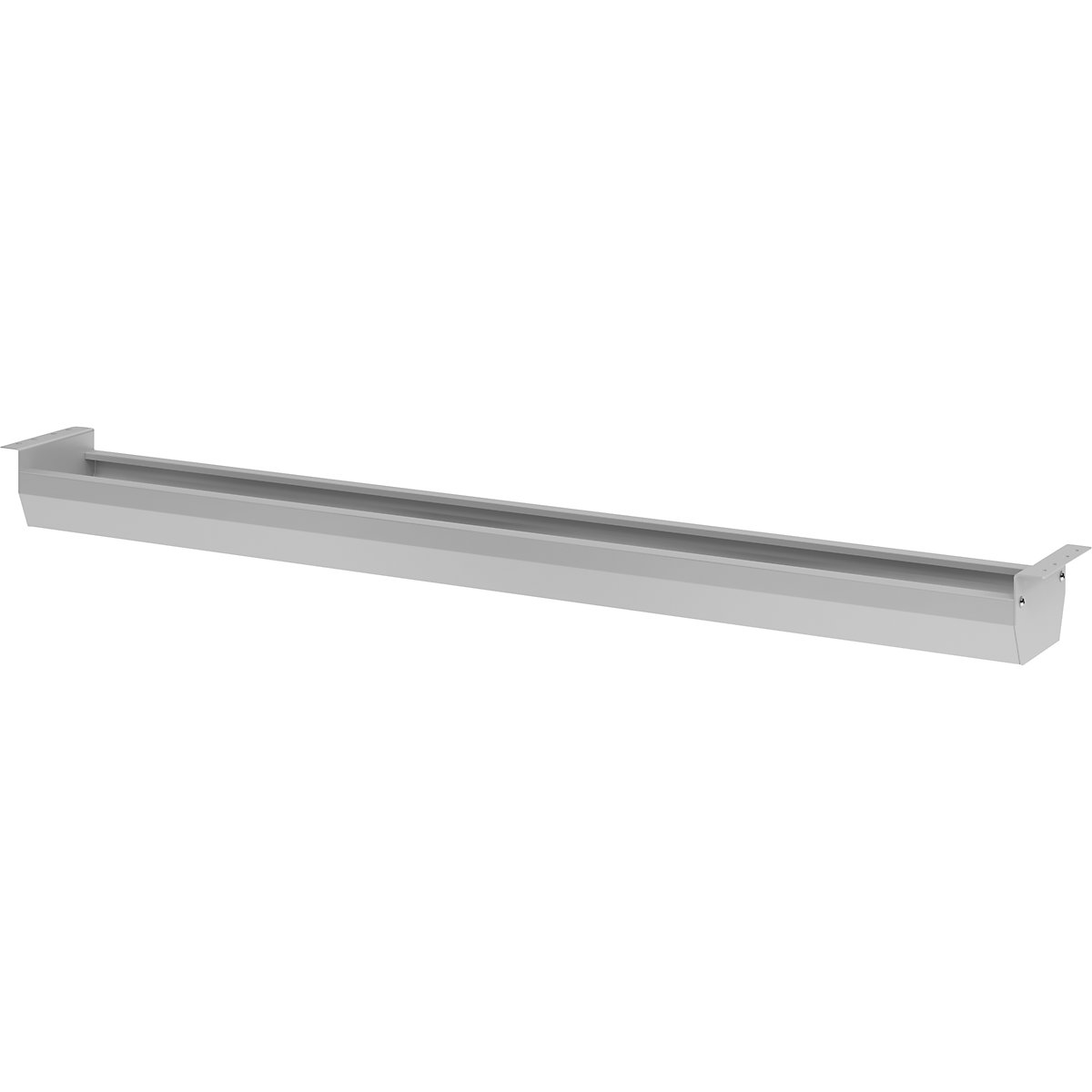 Canalina passacavo pieghevole, alt. x largh. x prof. 93 x 1262 x 101 mm, argento-0