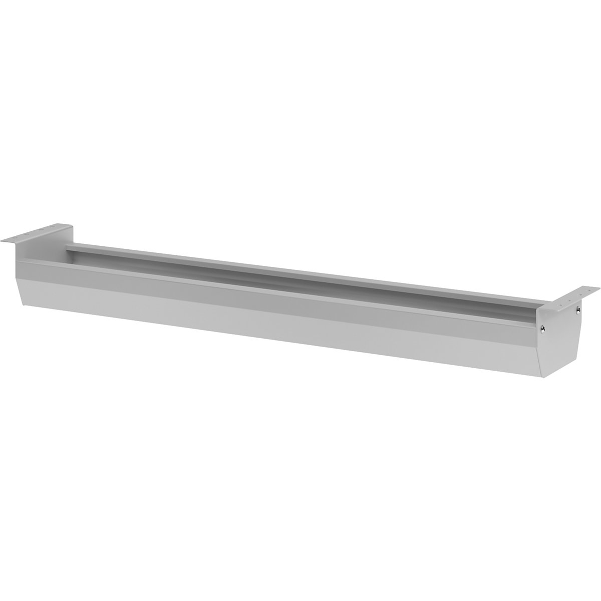 Canalina passacavo pieghevole, alt. x largh. x prof. 93 x 862 x 101 mm, argento-0