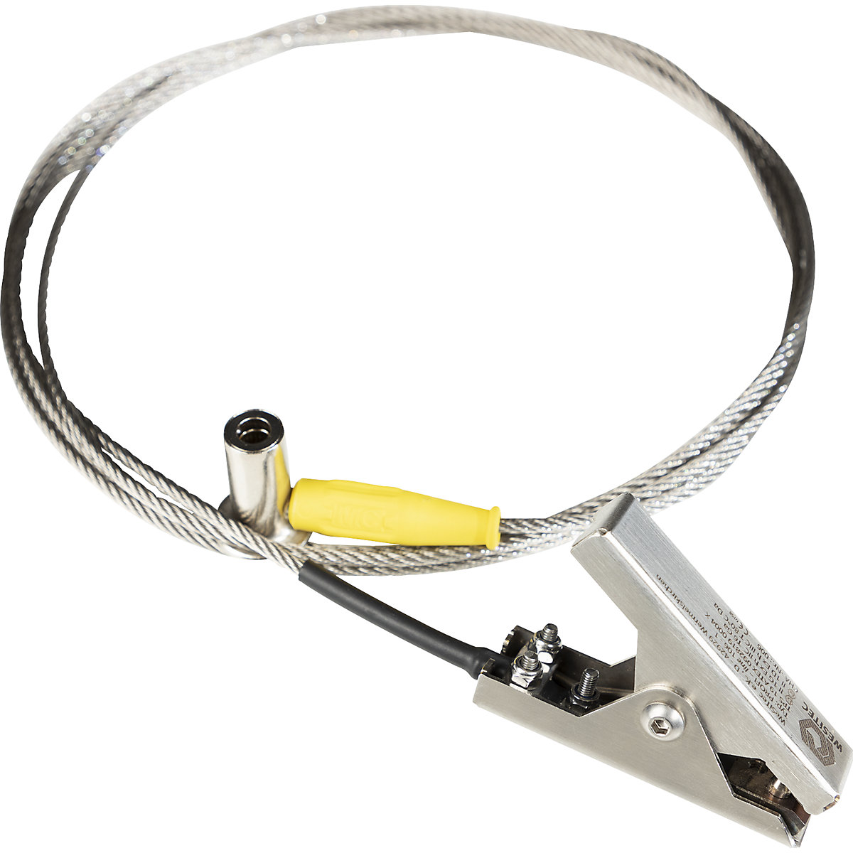 Cavo di messa a terra Quick Connect – FALCON, zincatura, lunghezza 2 m, per contenitore con messa a terra-0