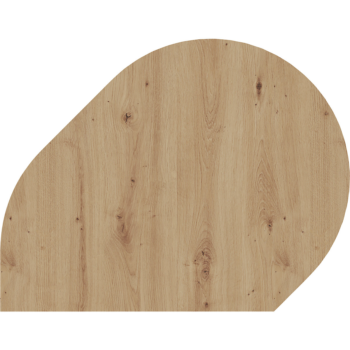Piano laterale ANNY – eurokraft pro, montante incluso, rovere nodato / alluminio brillante-0