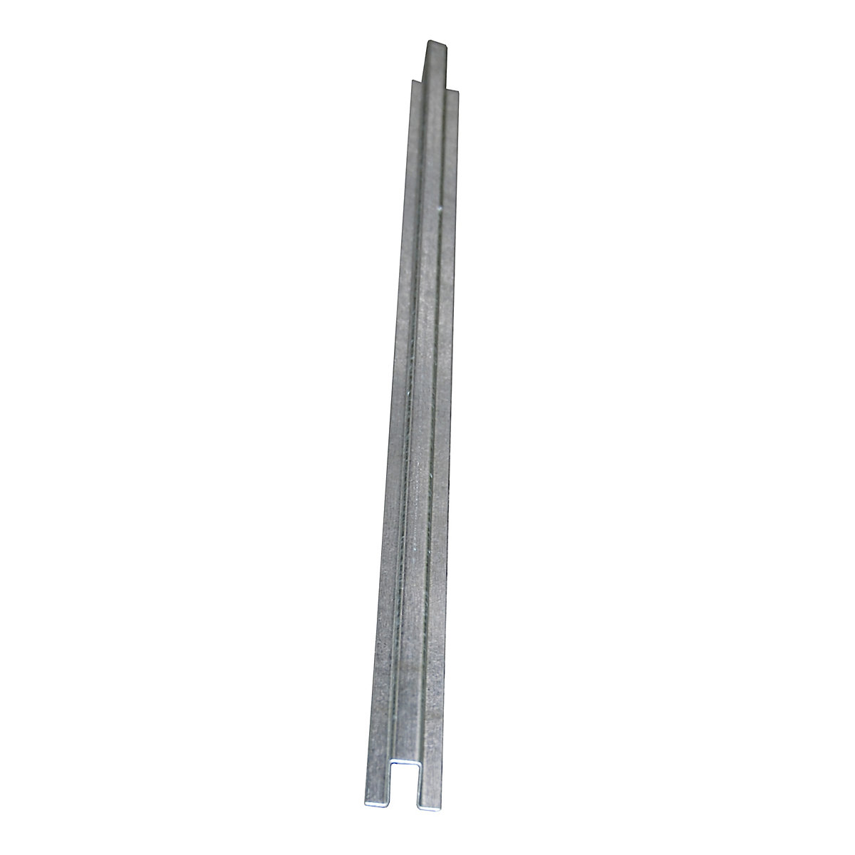 Raccordo per vasche piatte in acciaio – eurokraft pro, larghezza 55 mm, con zincatura, lunghezza 1900 mm-0
