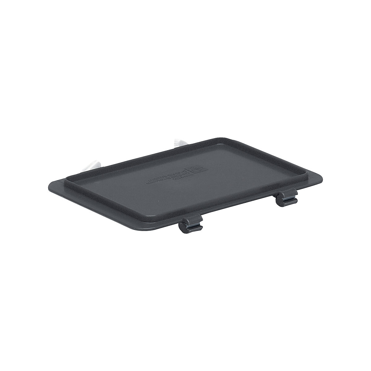 Hinged lid for Euro stacking containers