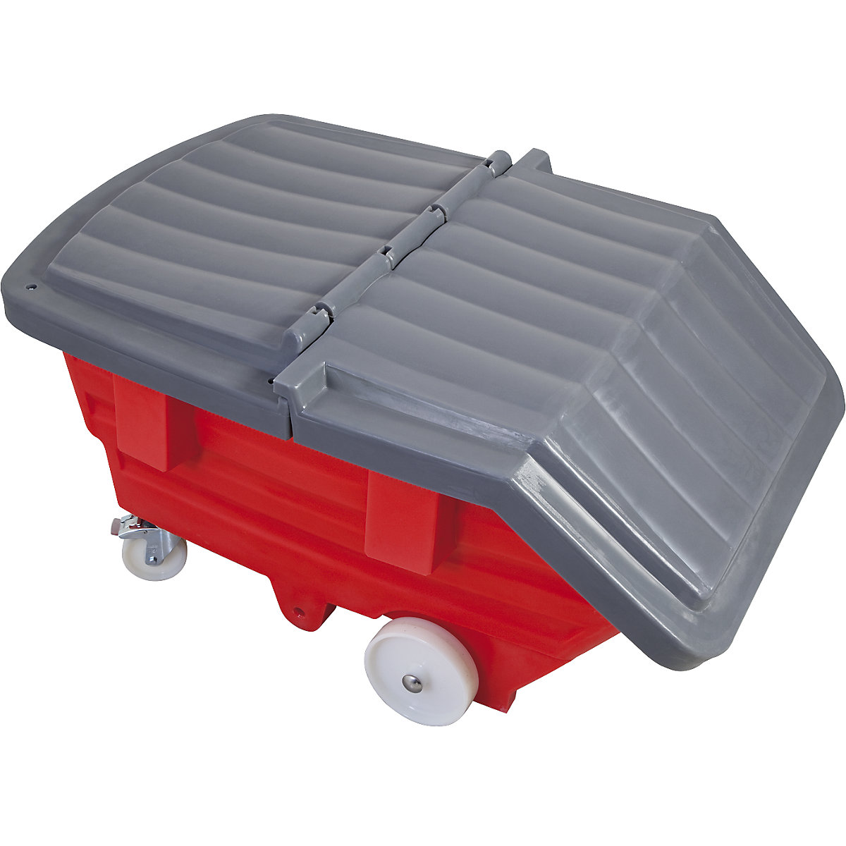 Hinged lid, for container capacity 300 l, made of polyethylene-0