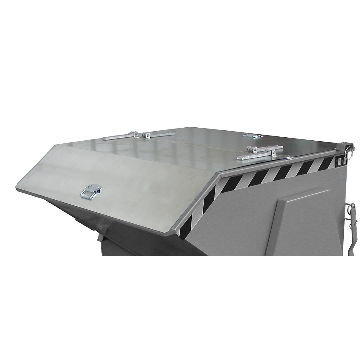 Hinged lid, zinc plated – eurokraft pro