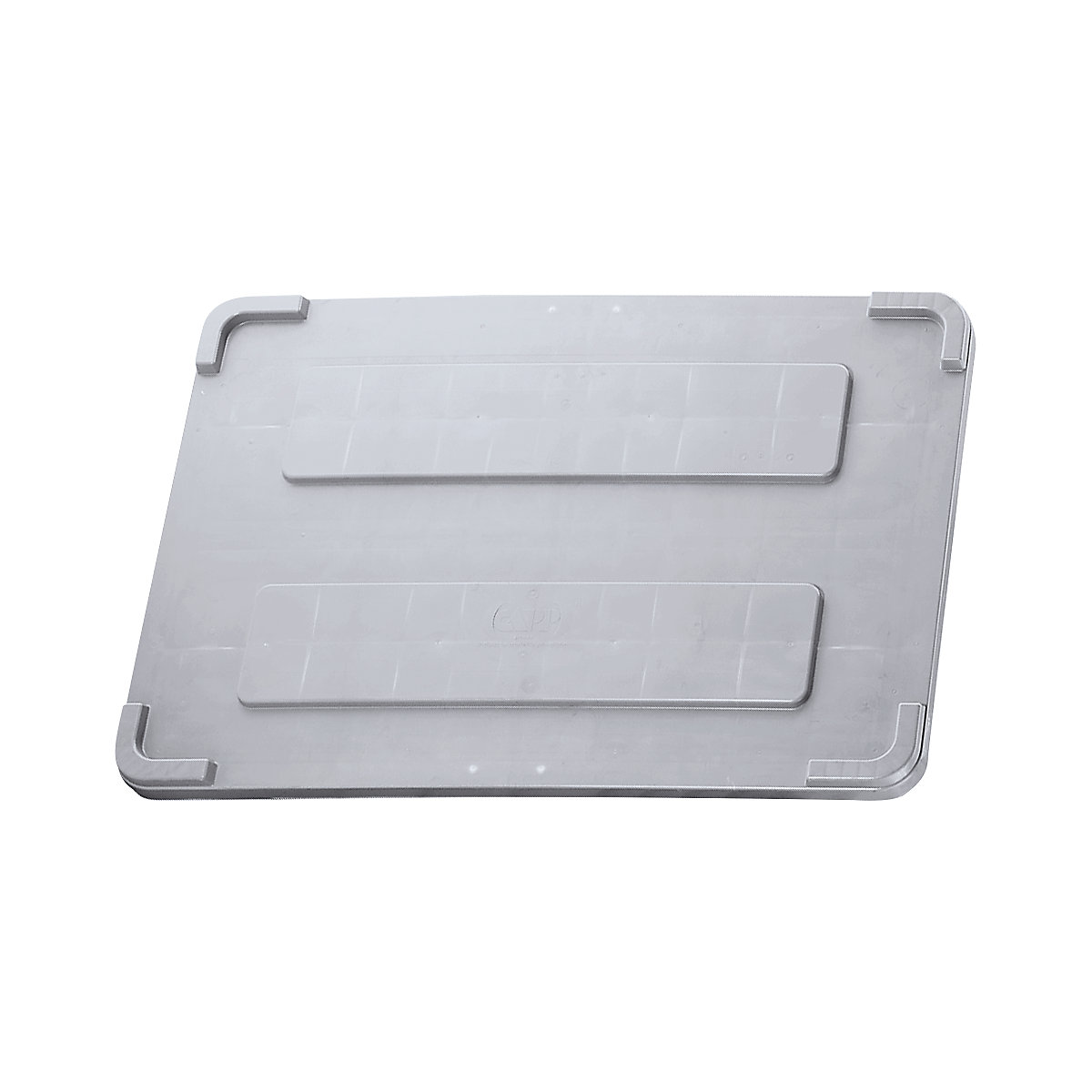 Lid for pallet boxes with overlapping edge