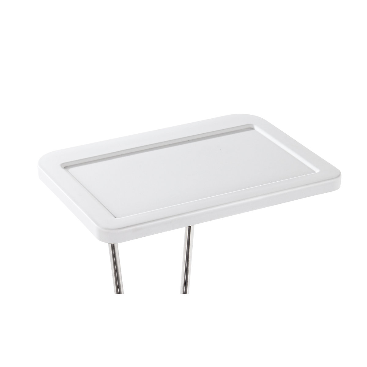 Lid for recyclable waste collectors, for 120 l stand, white-0