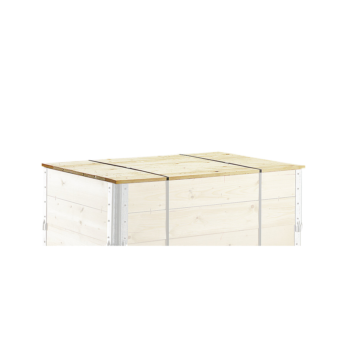 Lid, made of packing plywood, for frame size LxW 800 x 600 mm-0