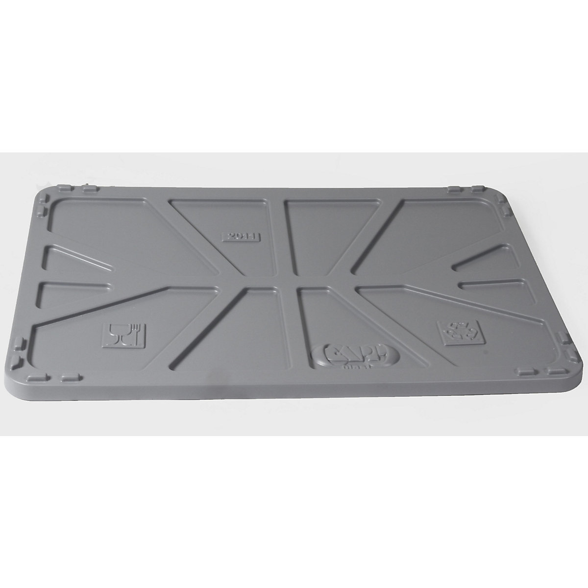 Polyethylene lid, for LxW 1040 x 640 mm, grey-0