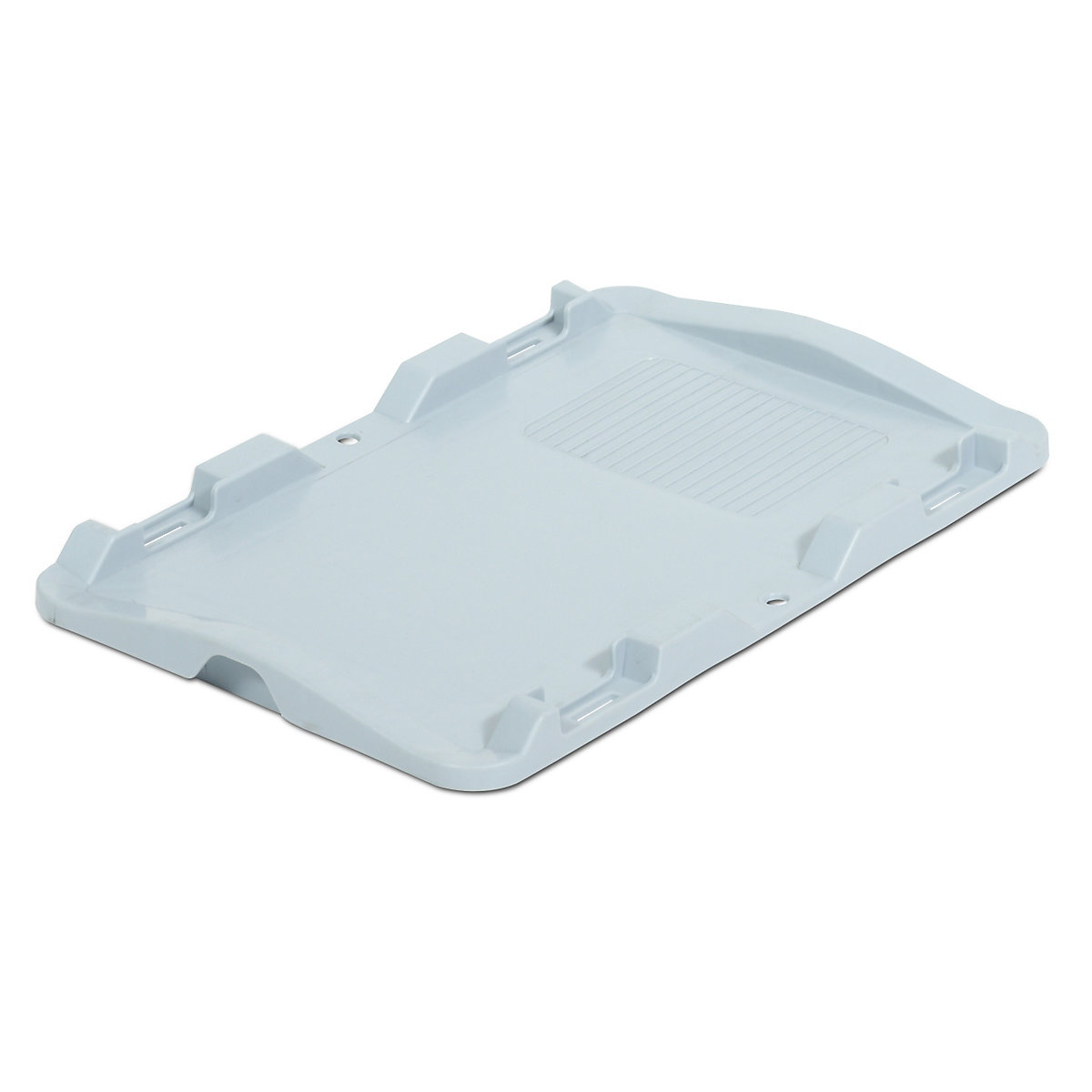 Push-on lid, polypropylene, grey, for LxW 300 x 200 mm, pack of 5-0