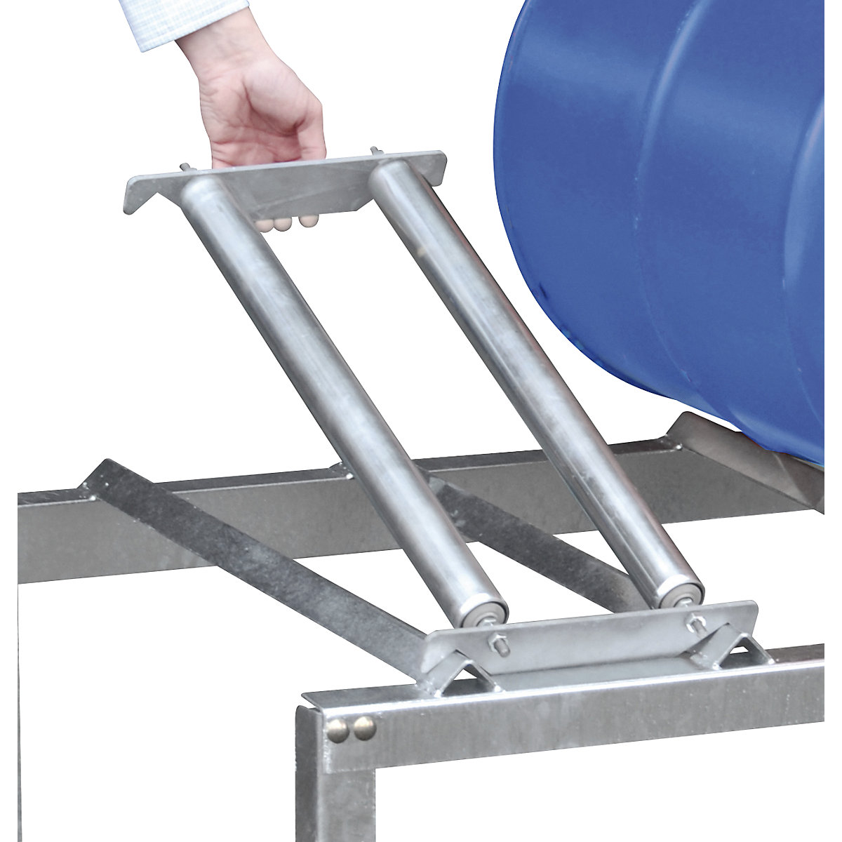 Roller supports for drum stand – eurokraft pro