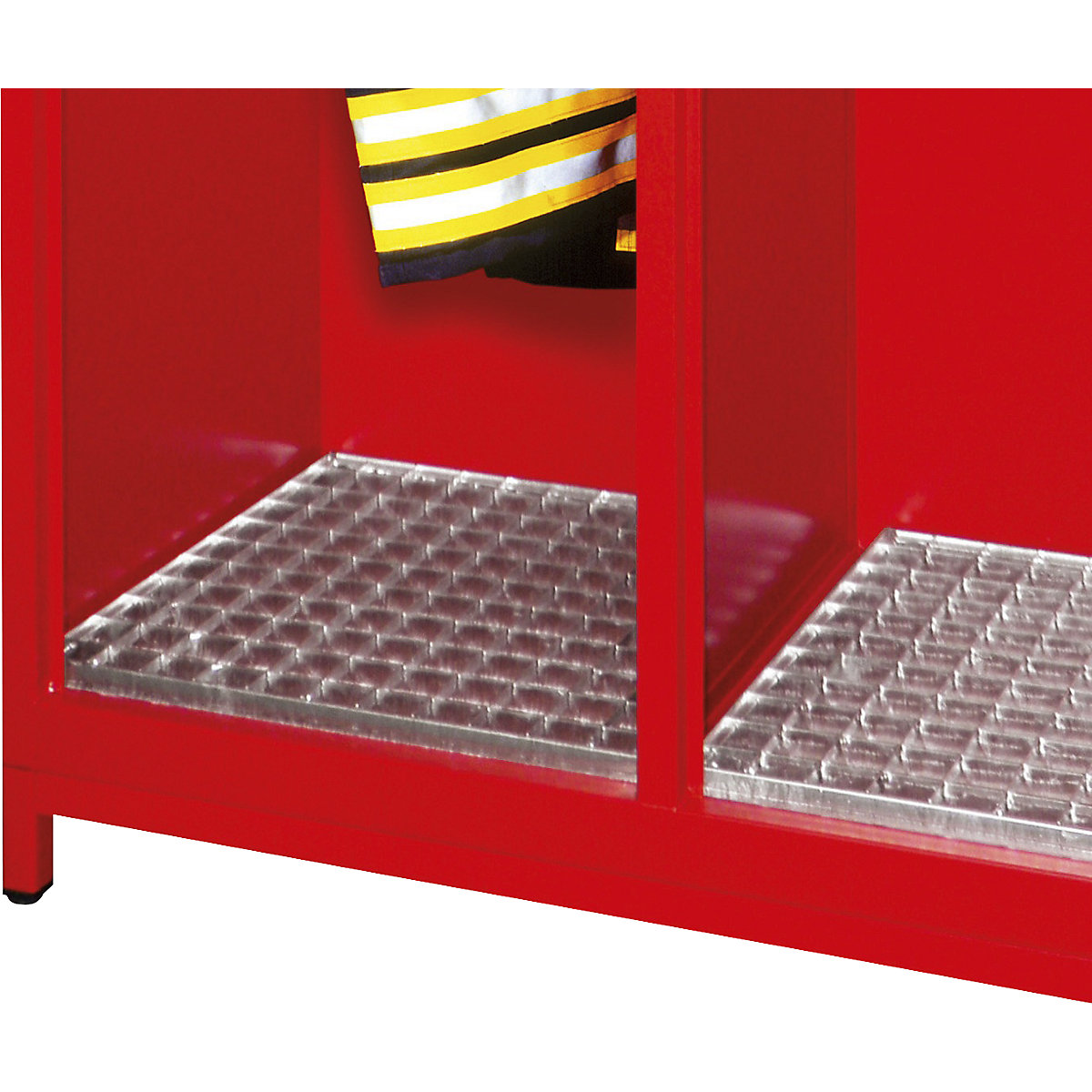 Shoe rack, zinc plated – Pavoy, for right-hand compartment, WxD 420 x 470 mm-0