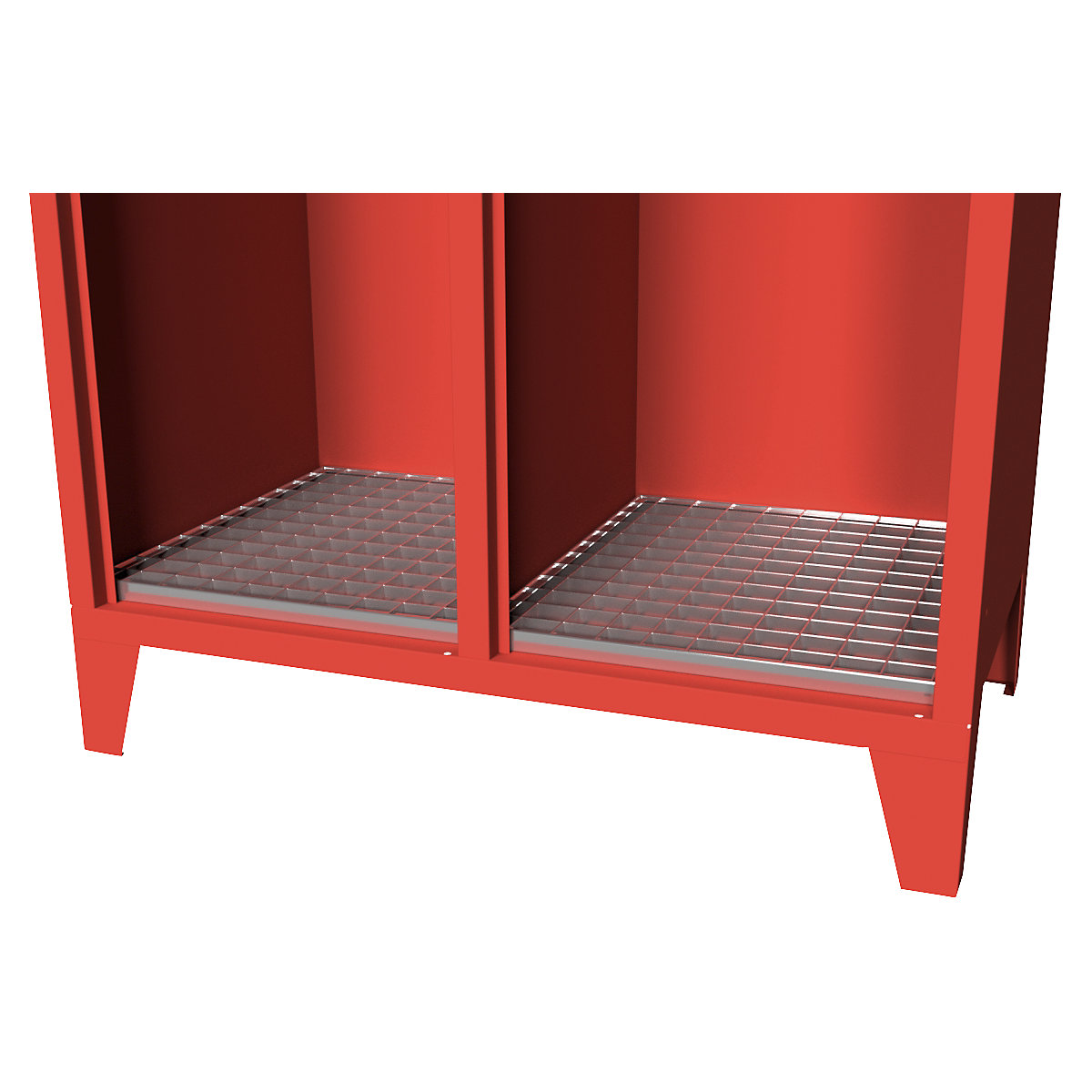 Shoe rack, zinc plated – Pavoy (Product illustration 2)-1