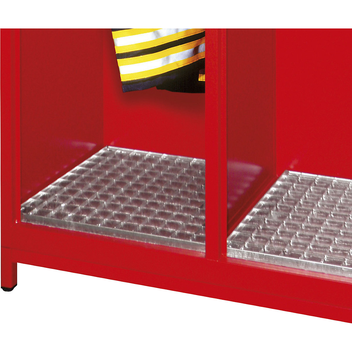 Shoe rack, zinc plated – Pavoy, for left-hand and middle compartment, WxD 390 x 470 mm-0