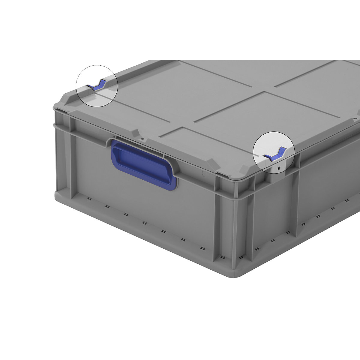 Sliding lock set, 4 locks, blue-0
