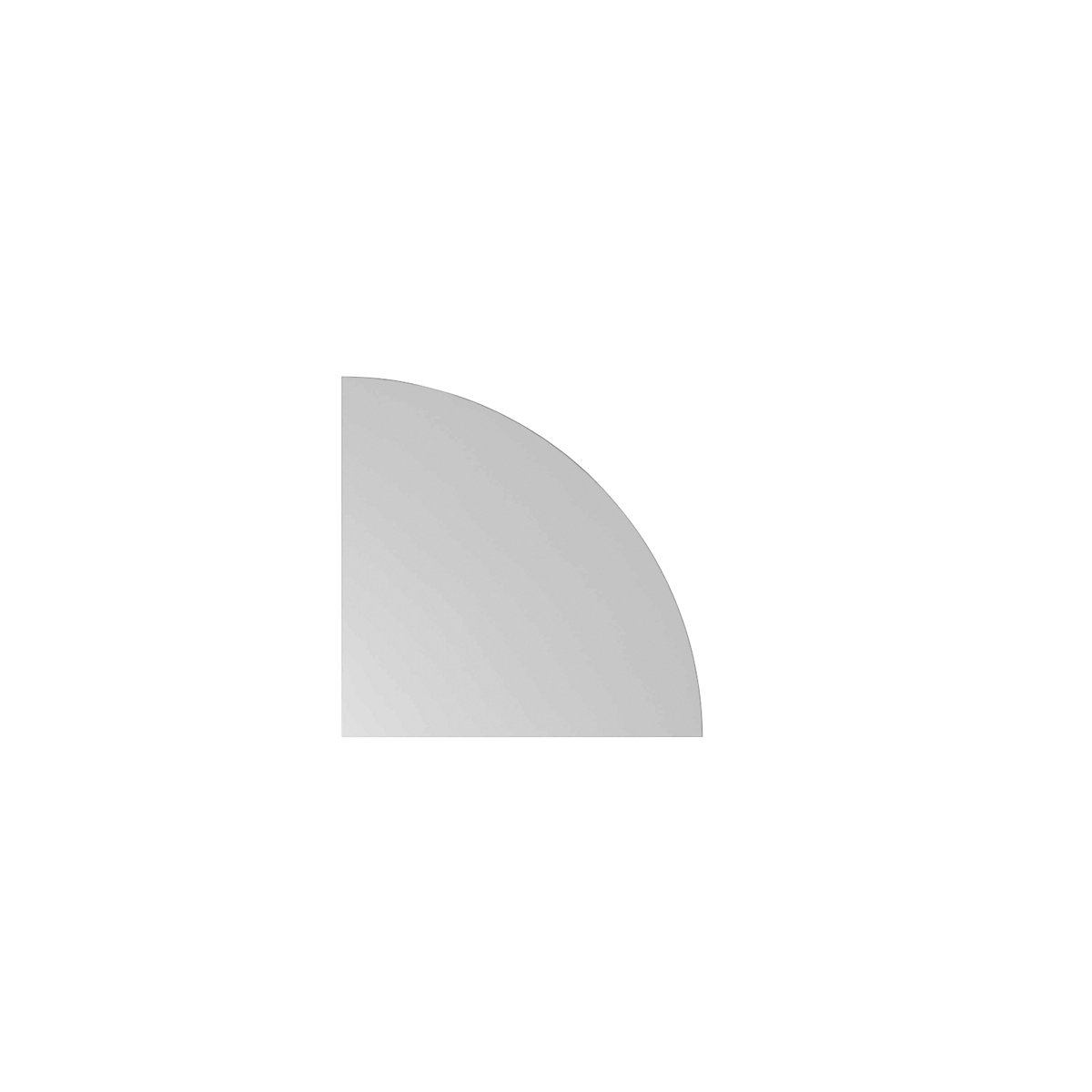 Linking top ANNY – eurokraft pro, 90° quarter circle, light grey-0