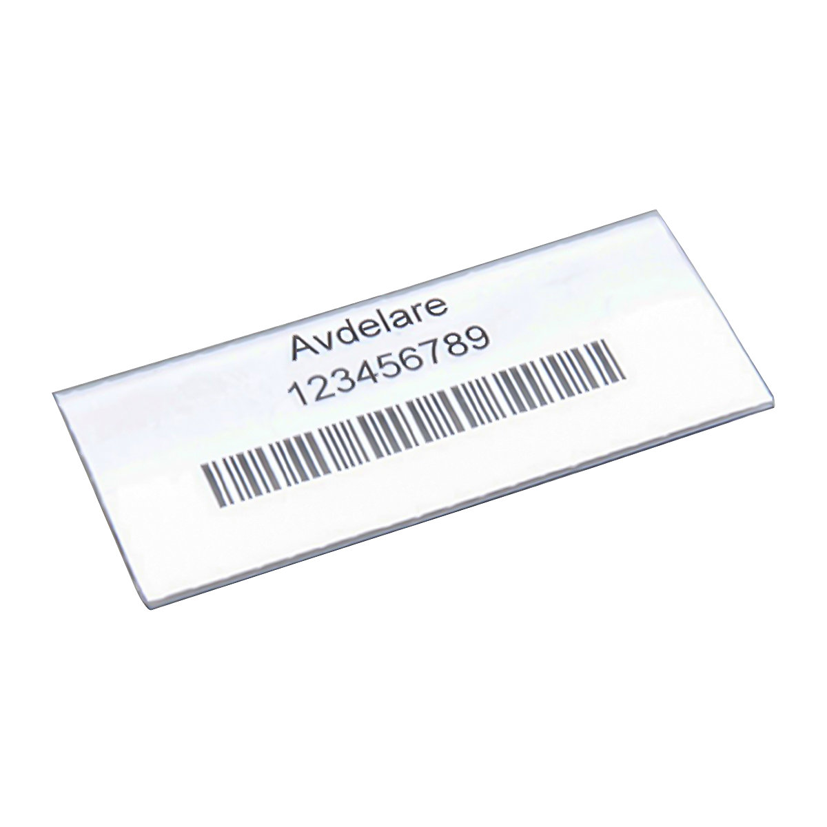 Labels with holder – STEMO, for shelf bin, height 30 mm, width 60 mm, pack of 100-0