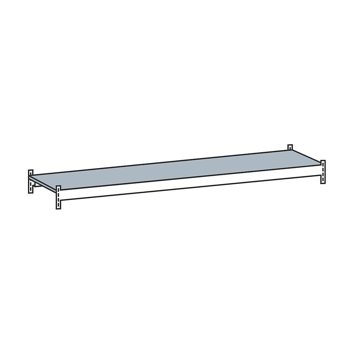Additional level with steel shelf – SCHULTE