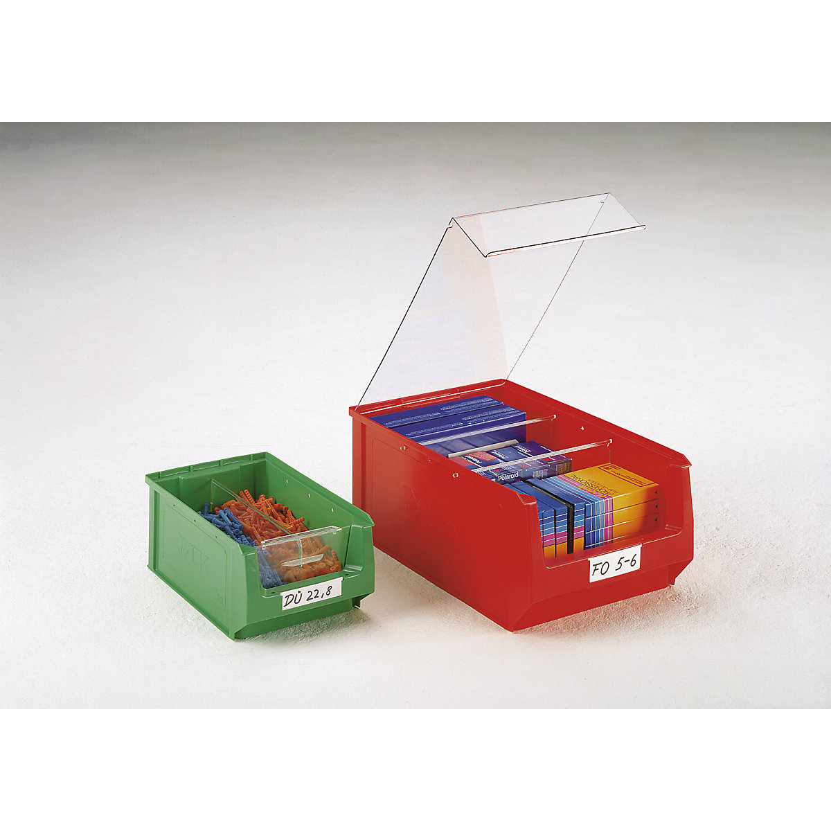 Divider for open fronted storage bin – mauser