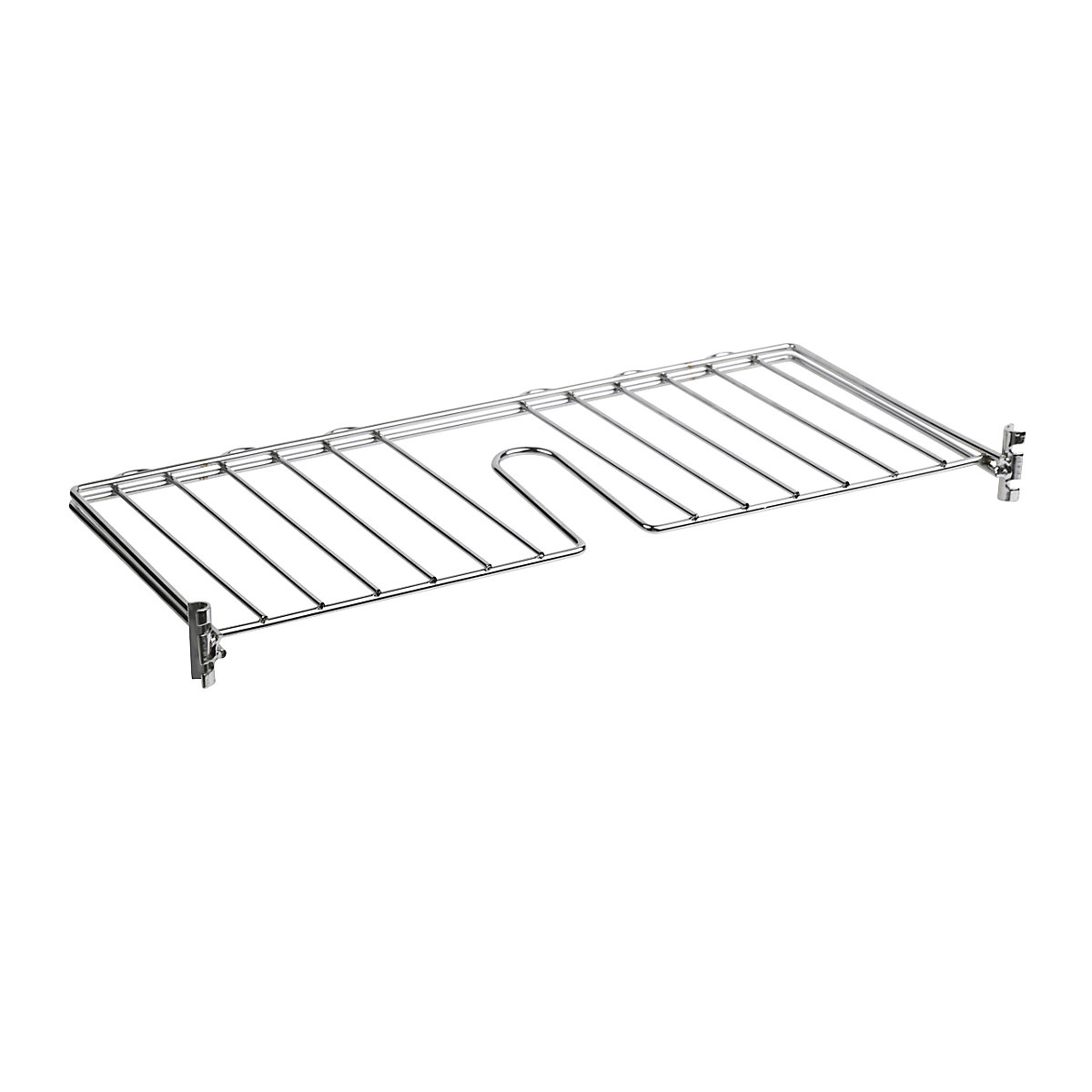 Shelf divider for chrome plated table trolley, height 215 mm