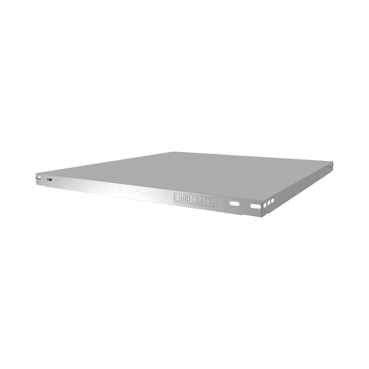 Shelf for boltless storage shelving unit