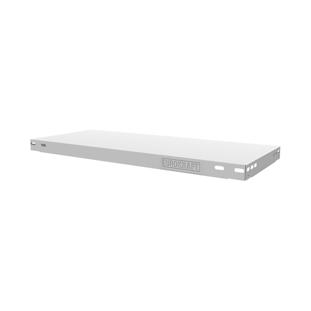 Shelf for boltless storage shelving unit