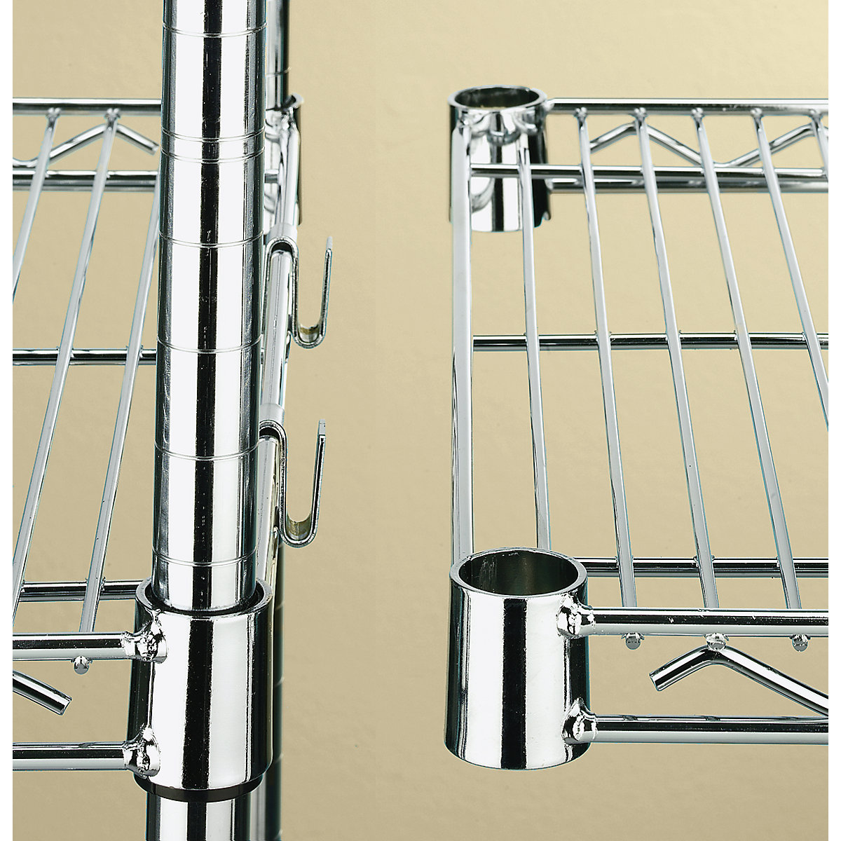 Shelf for steel mesh shelf unit, chrome plated (Product illustration 3)-2