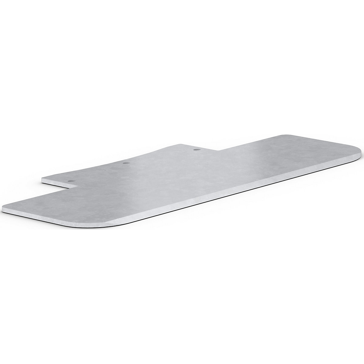 Sack truck, footplate – eurokraft pro, WxD 450 x 160 mm, electrolytically zinc plated-0