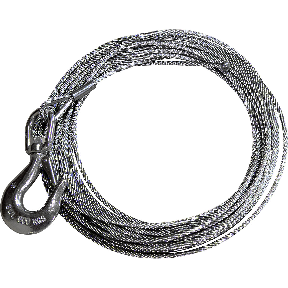 Stainless steel rope incl. load hooks - Thern