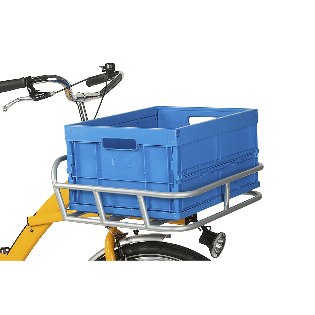 Folding box, for front bicycle rack, LxW 475 x 355 mm-0