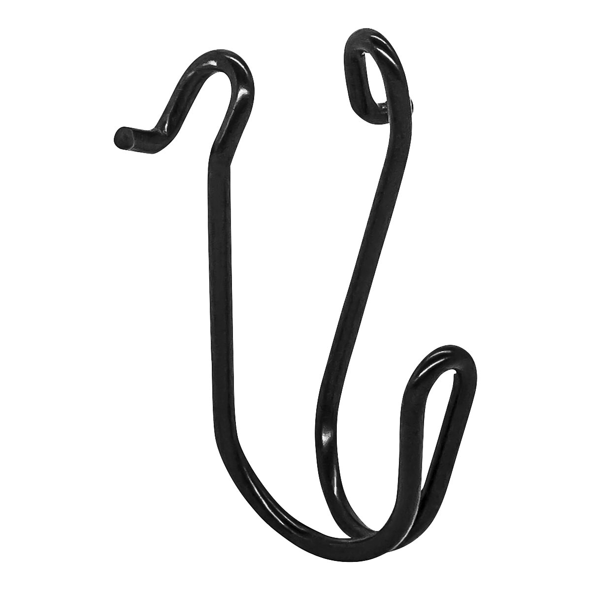 Airline hook, steel, pack of 10, black-0