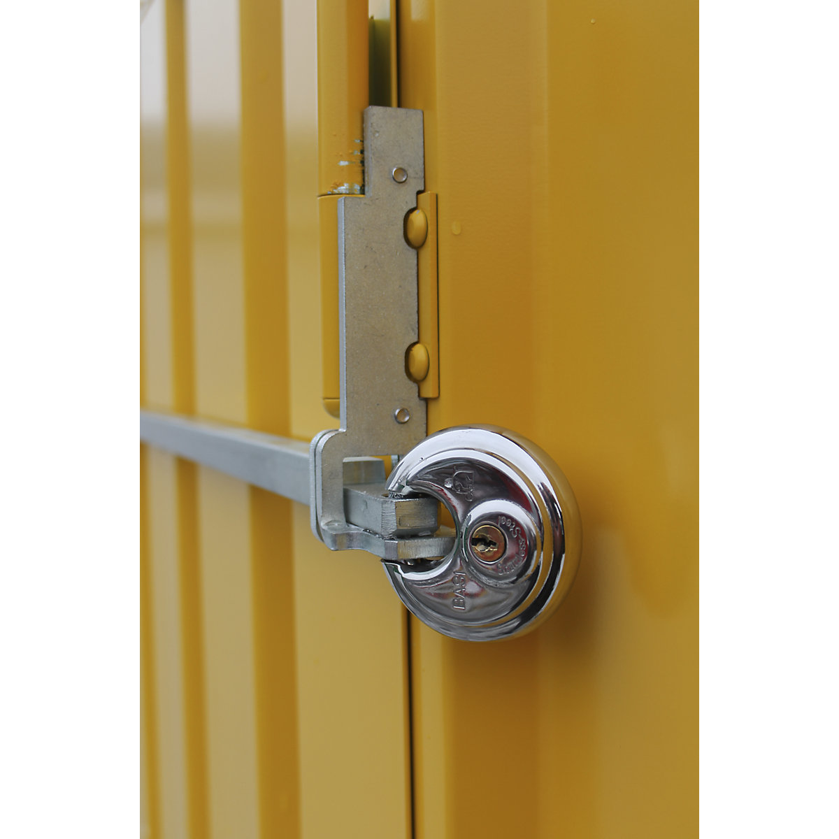 Anti-theft lock, for a single hinged door, zinc plated-0