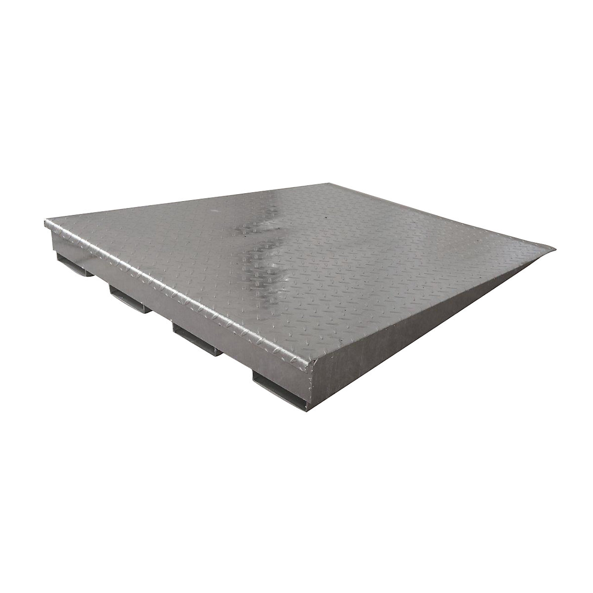 Loading ramp for steel low profile sump tray, zinc plated – LaCont (Product illustration 2)-1