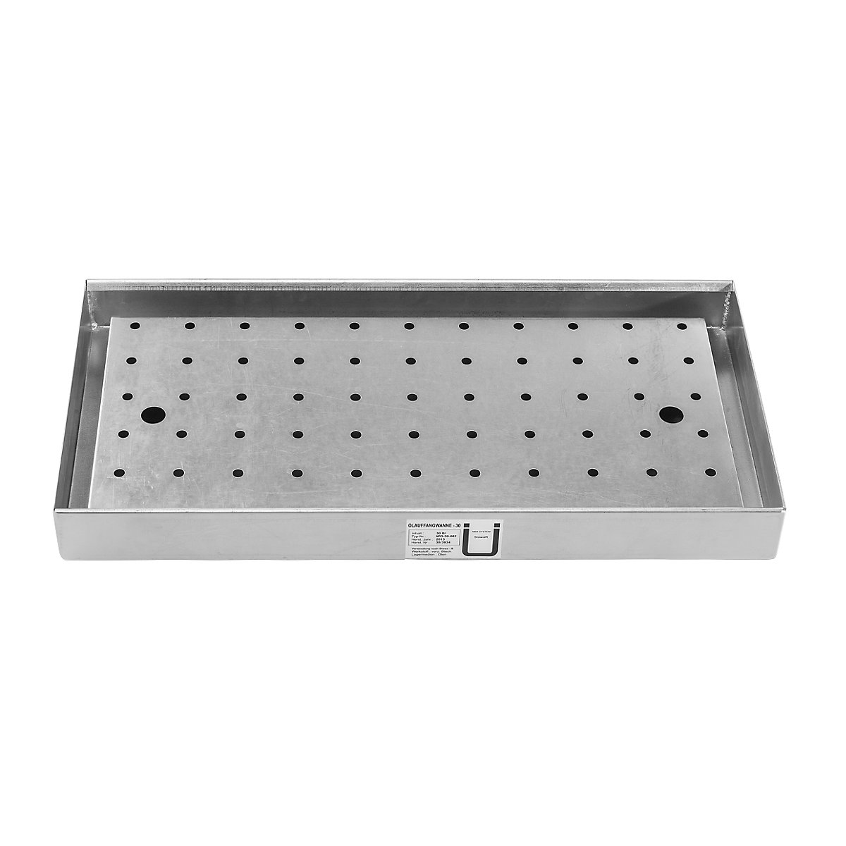Perforated metal cover for tray shelf – eurokraft pro