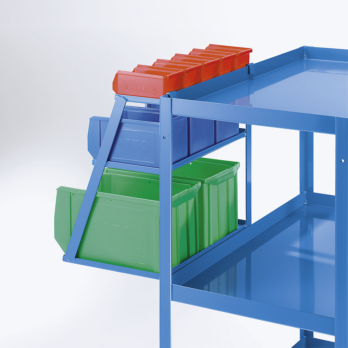 Set of open fronted storage bins – eurokraft pro (Product illustration 2)-1