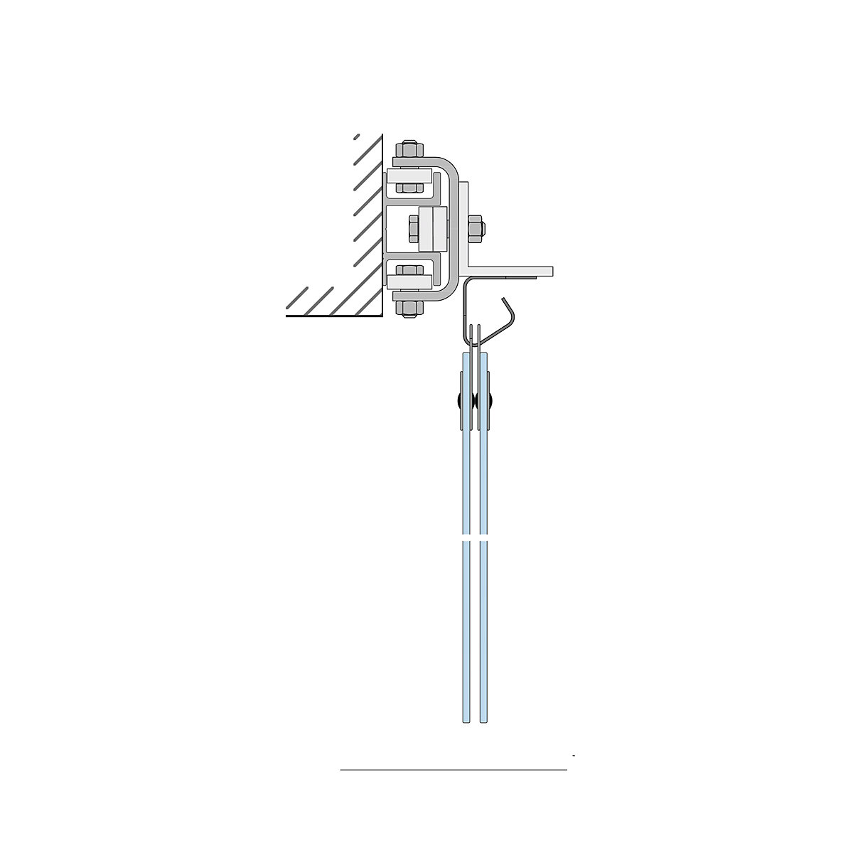 Sliding mechanism, per metre