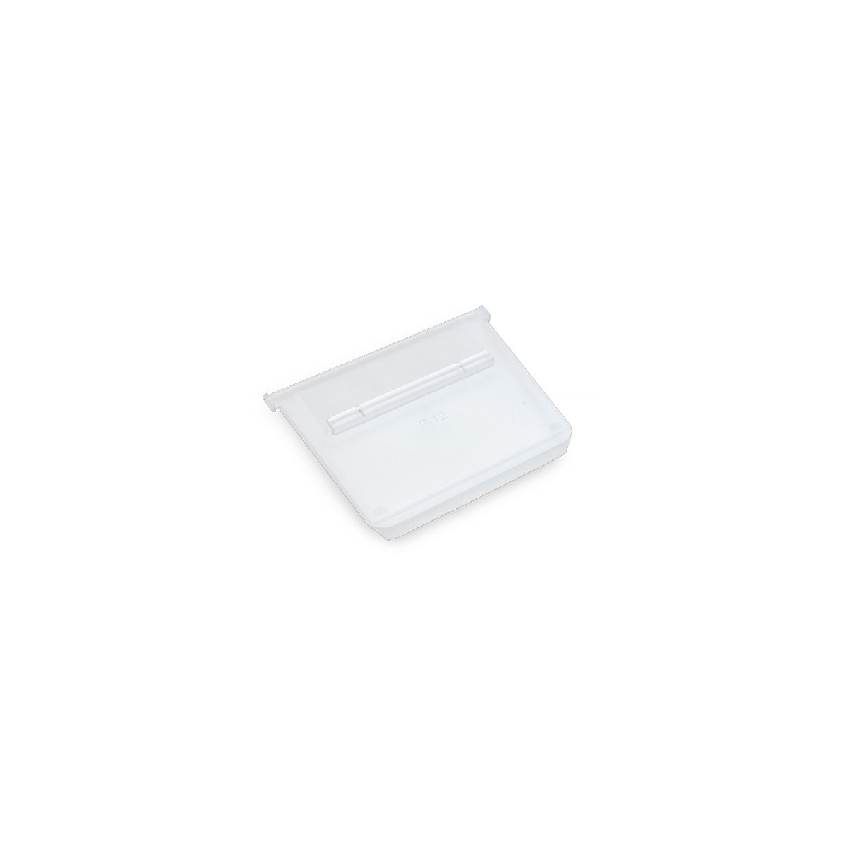Divisória transversal para caixa para estante – STEMO, transparente, para LxA 118x95 mm, embalagem com 50 unidades-0