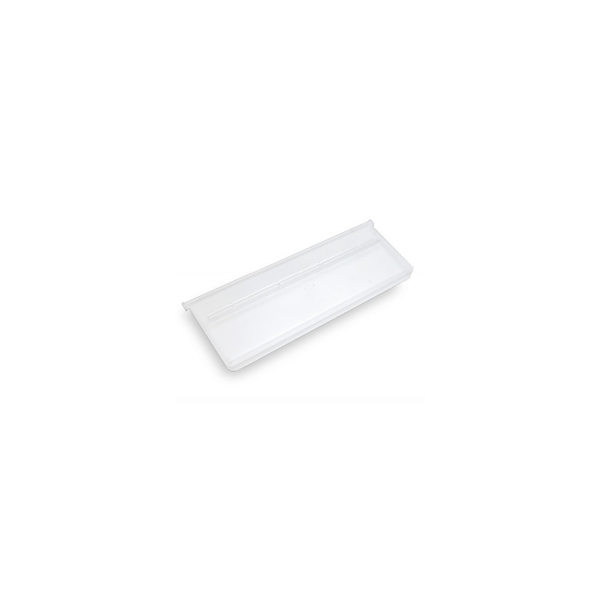 Divisória transversal para caixa para estante – STEMO, transparente, para LxA 240x95 mm, embalagem com 25 unidades-0