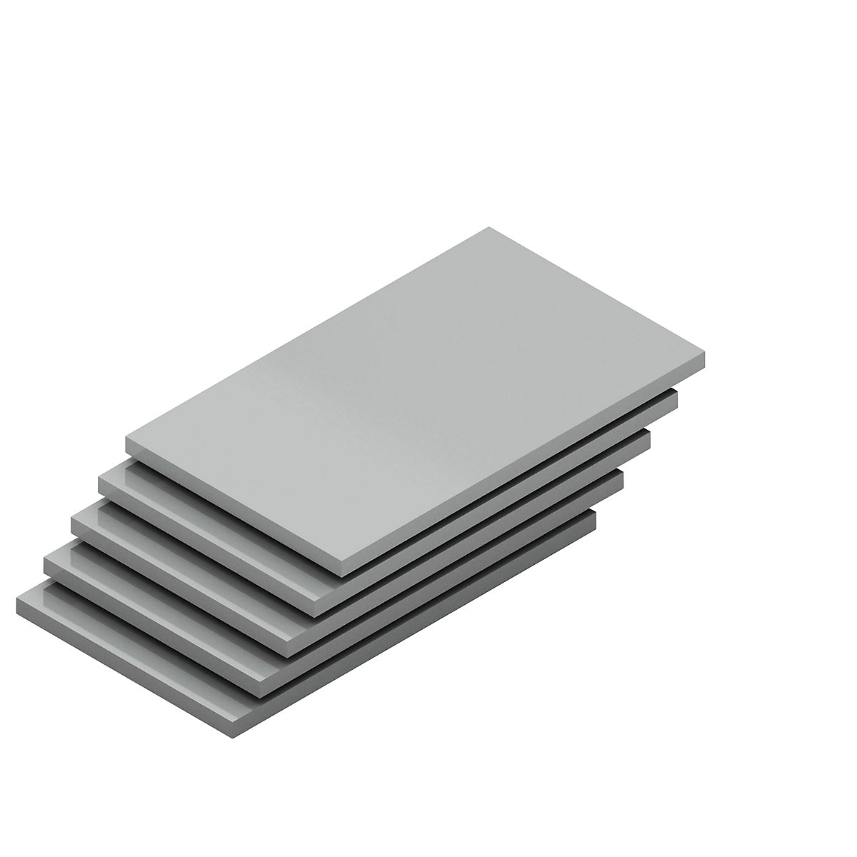 Prateleira, largura 1000 mm, embalagem de 5 unid. – hofe, profundidade 600 mm, capacidade de carga 350 kg, galvanizada-0