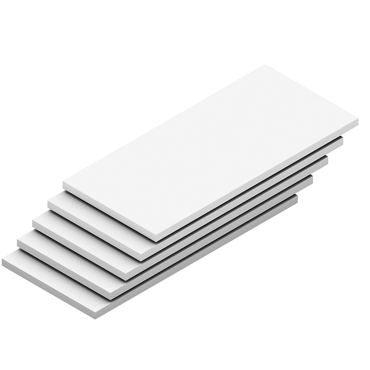 Prateleira, largura 1300 mm, embalagem de 5 unid. – hofe, profundidade 600 mm, capacidade de carga 125 kg, cinzento-0