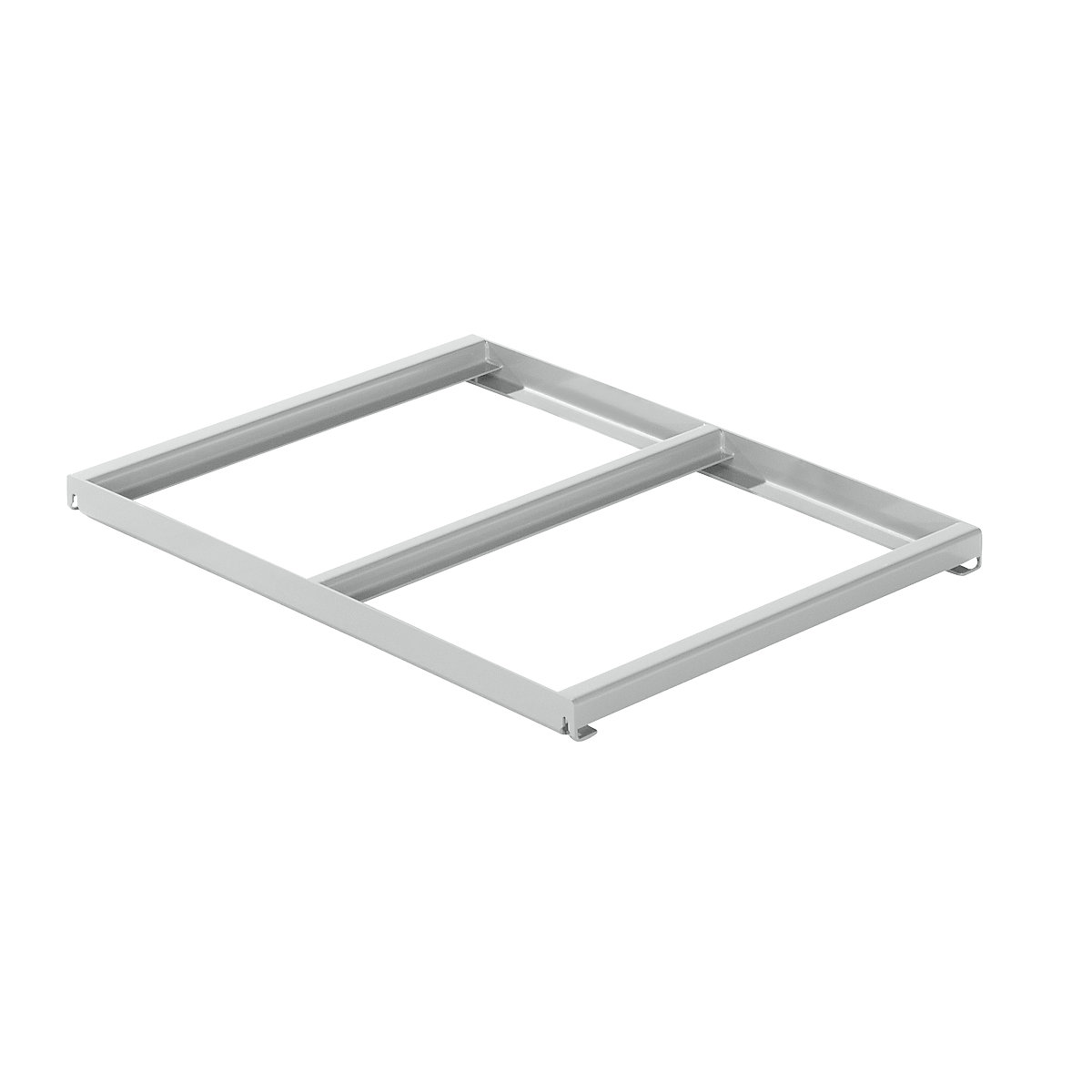 Armação fixa – LISTA, LxP 890 x 1260 mm, carga por prateleira 800 kg, cinzento claro-0