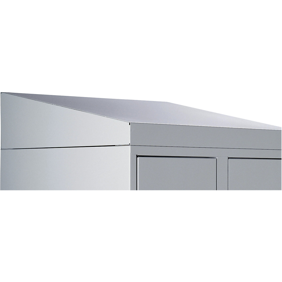 Cobertura inclinada – eurokraft pro, altura 25 / 156 mm, para 2 compartimentos, largura 300 e 400 mm-0