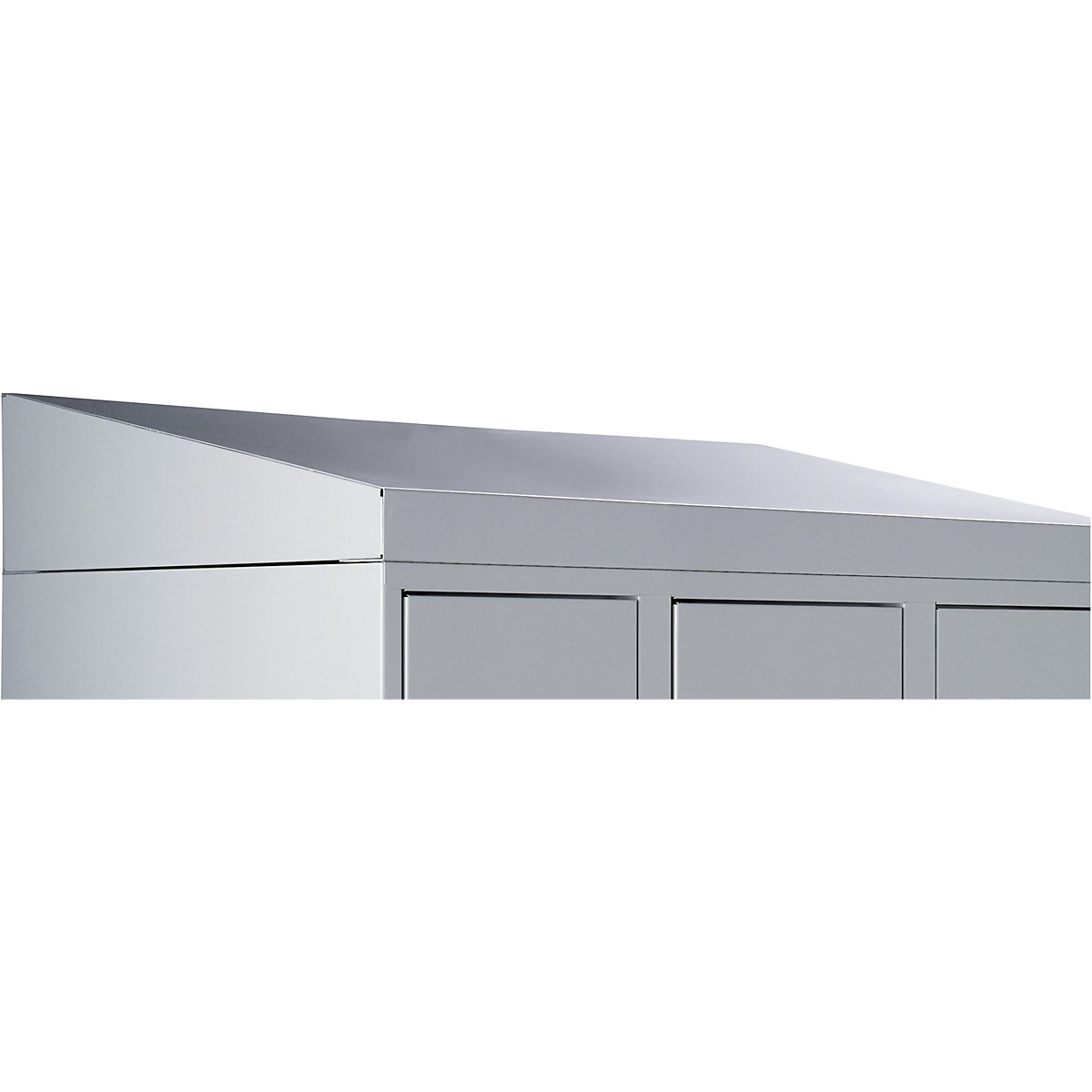 Cobertura inclinada – eurokraft pro, altura 25 / 156 mm, para 3 compartimentos, largura 300 e 400 mm-0