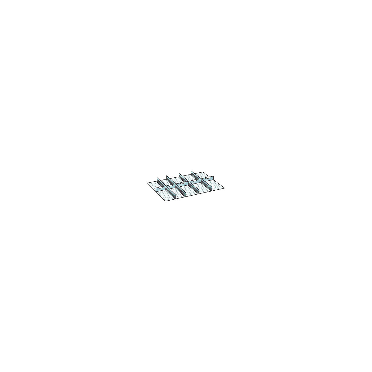 Conjunto de divisórias para gavetas com dimensões de 918 x 612 mm – LISTA